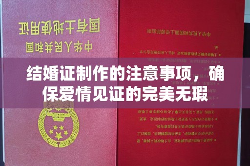 浑源结婚证制作的注意事项，确保爱情见证的完美无瑕